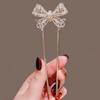 1pc Chinese Hollow Bow U-Shaped Hairpin Fairy Girls Hair Accessories Simple Updo Hairpin Ancient Headdress