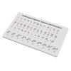 Aluminum Braille Alphabet Board with Raised Dots for Beginners Learning Tool Braille Education Board