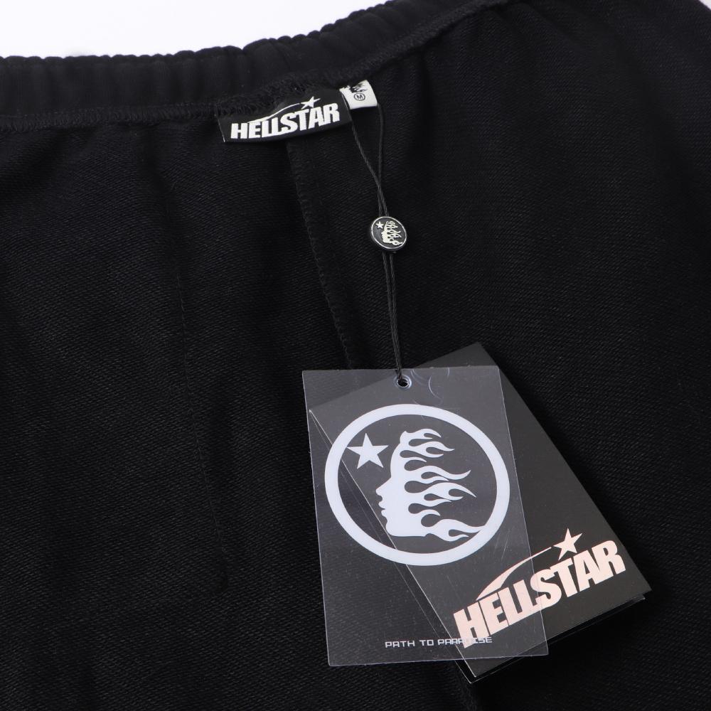 Унисекс Hellstar Широкие спортивные штаны Контрастная боковая панель Принт с граффити-буквами Шнурок Эластичный пояс Хип-хоп Уличная одежда Мужчины Женщины