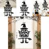 And Bat Witch Theme Halloween Door Hanging Decorations For Festive Ghost Party