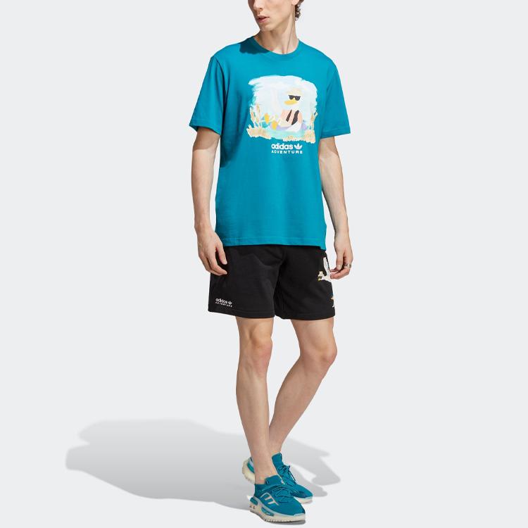 Adidas Originals T Shirt Men's Teal Green