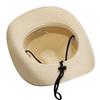 CLAPE Straw Hat with Wide Brim and Chin Breathable and Popular Cowboy Hat for Outdoor and the Beach Men's Strap, Quick-Drying, Activities, Cycling,