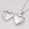 Stainless Steel Silver & Gold Women's Heart Photo Frame Locket Necklace