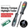 Profession Electrician Screwdriver Zero Line Induction Voltage Test Pen Multifunctional Electricians Screwdrivers Handheld Tools