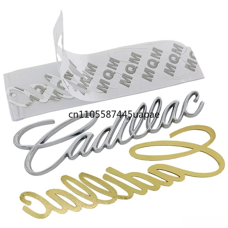 YTSG1 3D Metal Letter Car Tail Sticker Fender Side Trunk Badge For Cadillac ATS BLS CTS EXT SLR SRX STS XT4 XTS XT6 Escalade Deville