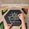 Треугольник Настольная игра Цепочка Треугольник в шахматы Игра Треугольник с резинкой Захват территории Семейная игра Головоломки Стратегические игры для детей и взрослых