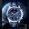 Top Brand Men's Watch Six Needle Calendar Night Light Waterproof Leisure Fashion Quartz Watch Comes with a Watch Box