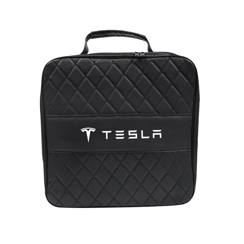 RETG9 EV Car Charging Cable Guns Storage Carry Bag Charger Container For Tesla Model 3 X Cybertruck Y S Highland Coil Accessories 2024