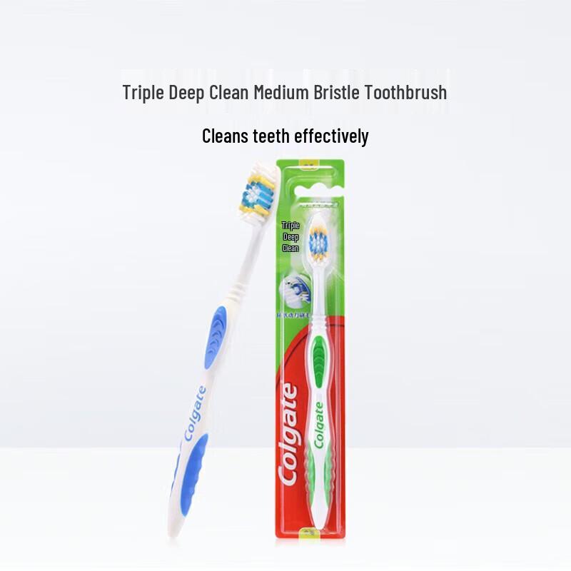 Colgate Зубная щетка Triple Clean со средней жесткостью щетины - 12 шт.