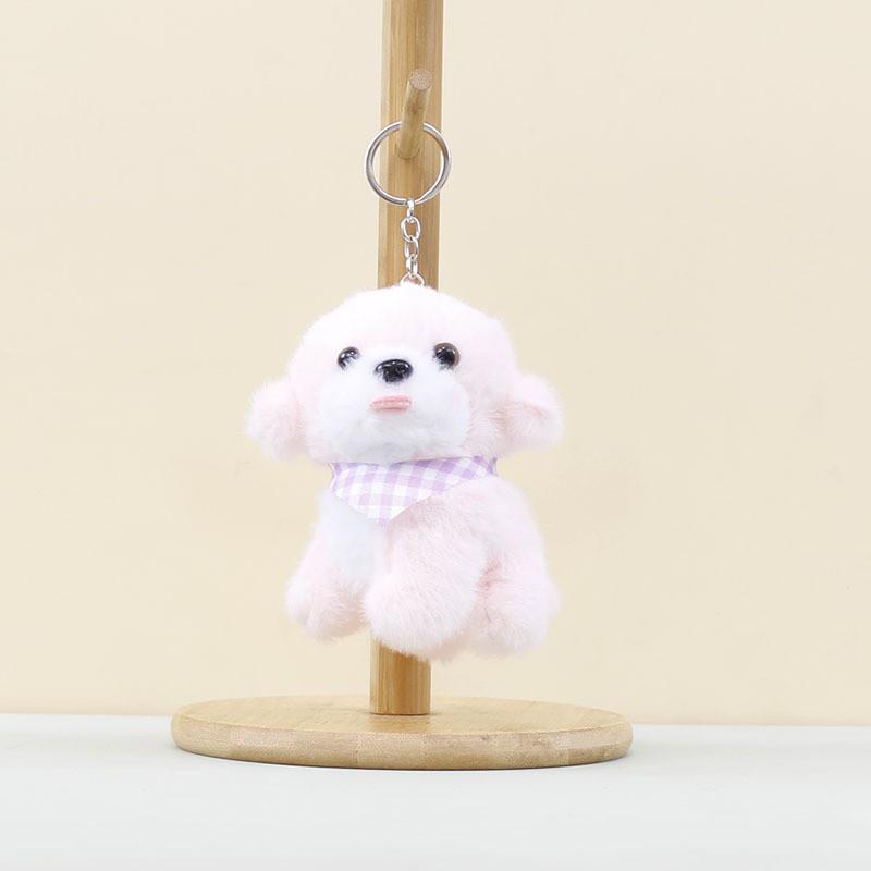 Bib Puppy Bear Doll Cartoon Plush Stuffed Toy Bag Hanging Decorations Toys