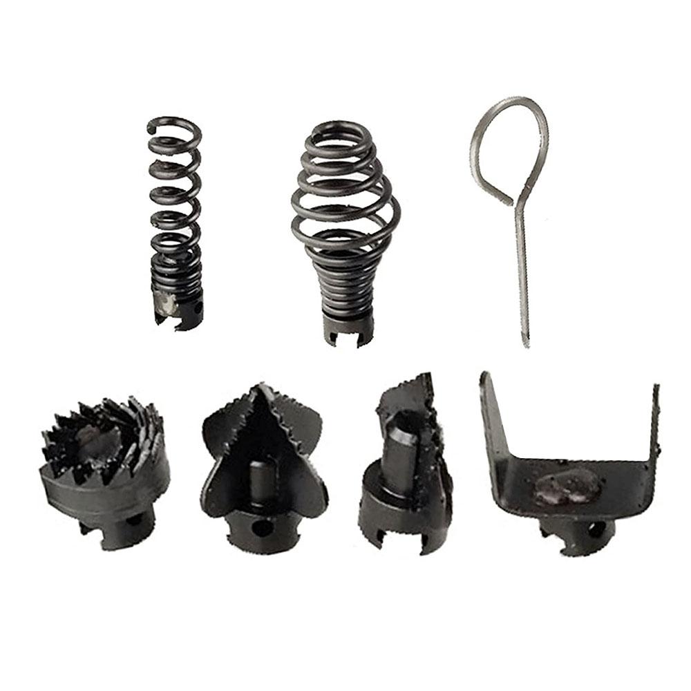 7 шт. 16 мм Марганцевая сталь Машина для прочистки канализации Комбинированный набор режущих головок для машины для очистки трубопроводов