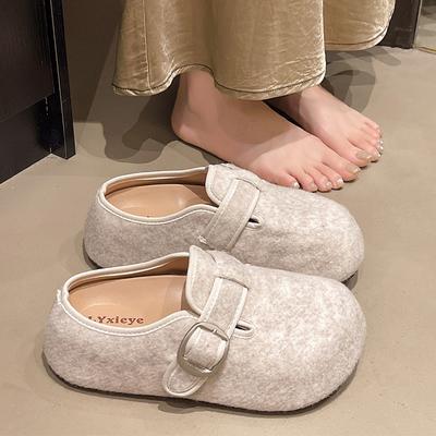 Балетки Платформа Женские Шлепанцы Замшевые Слингбэки Модные Мюли Обувь Уютное Платье Осень 2025 Тренд Дизайнерские Повседневные Chaussure Femme