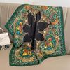 Роскошный Платок-Хиджаб Нового Стиля Квадратный Женский Для Защиты от Солнца Пляжный Популярный Платки на Все Сезоны Дизайн 70x70 см Шелковый Хиджаб