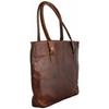 Handmade Purse 16" Vintage Looking Women Genuine Tote Shoulder Bag Brown Leather