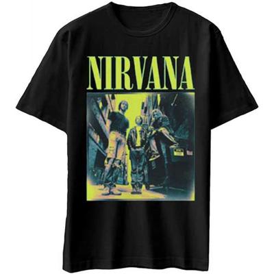 Футболка Nirvana Kings Of The Street Логотип группы Новый Официальный Мужской Черный