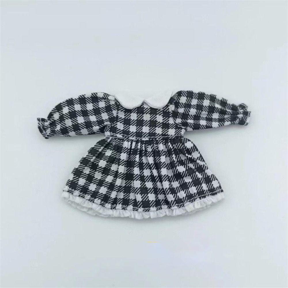 Fashion Pure Color Dresses Puff Sleeve White Cardigan  1/11 OB11 Dolls/1/12 BJD