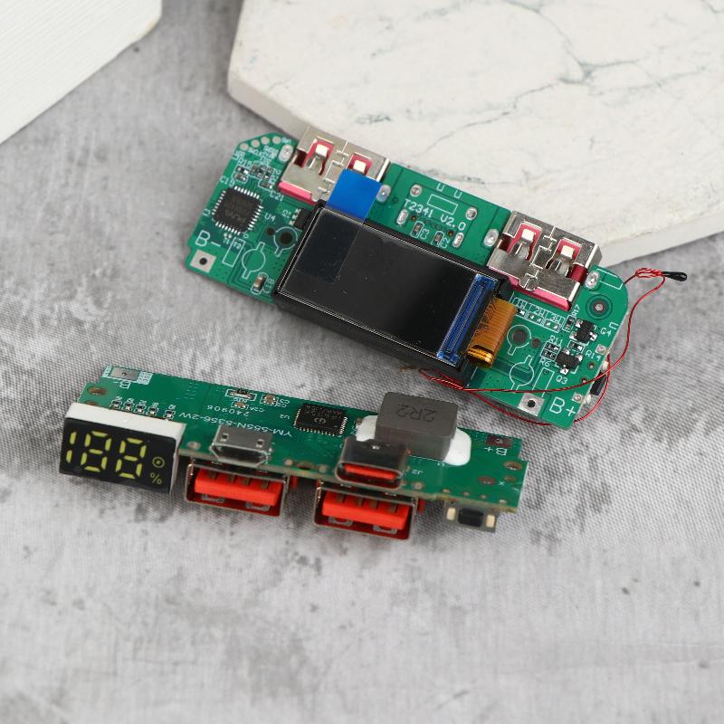 Модуль быстрой зарядки 22,5 Вт для DIY Power Bank PD QC VOOC 3,7 В Плата зарядки литиевой батареи Защита цепи со светодиодным дисплеем