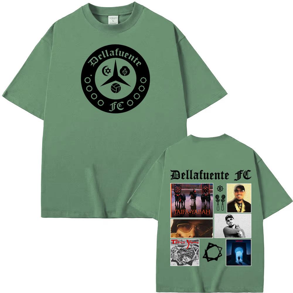 Rapper Dellafuente Tour Hip Hop Style Graphic T Shirt Men's Clothing Vintage Hip Hop Punk T Shirts 100% Cotton Hot Sale T-shirts