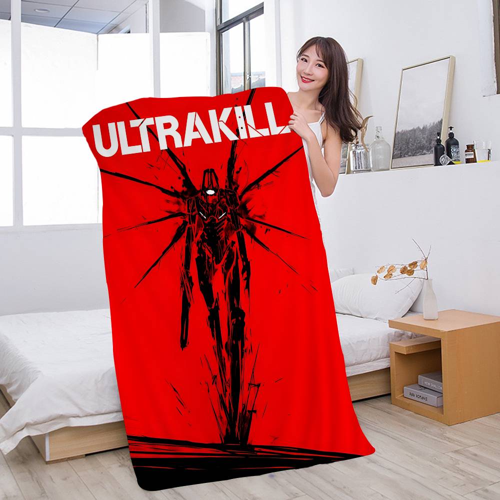 ИГРА STEAM U-ULTRAKILL Пляжное полотенце с принтом из микрофибры Альпинизм Йога Пляж Плавание Бег Впитывающее Мягкое полотенце