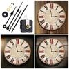 Wall Clock Movement Mechanism Kits with 2Pairs of Metal Hands High Precision Long Shafts for Customs Clock Repair Parts