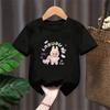 T-shirt Suitable for Labu Doll Print Boys Girls Top 3-12 Age Toddle T-shirts Summer Casual Short Sleeve Fashion Clothing