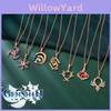 Impact Vision Genshin Element Pendant Necklace Metal Game Cosplay Decoration