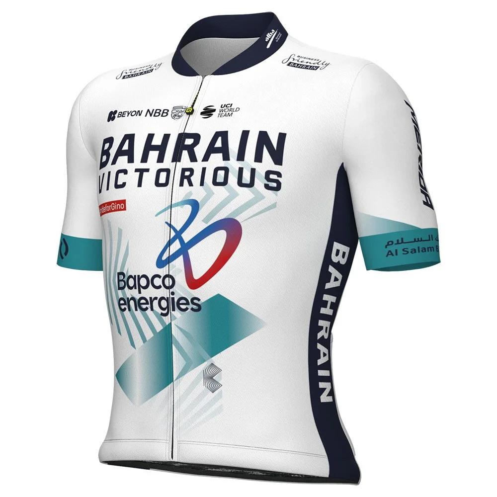2026 Летний дышащий велосипедный костюм BAHRAIN VICTORIOUS TEAM С КОРОТКИМ РУКАВОМ ЛЕТНЯЯ ВЕЛОСИПЕДНАЯ ОДЕЖДА ROPA CICLISMO+ШОРТЫ НА ПОДТЯЖКАХ