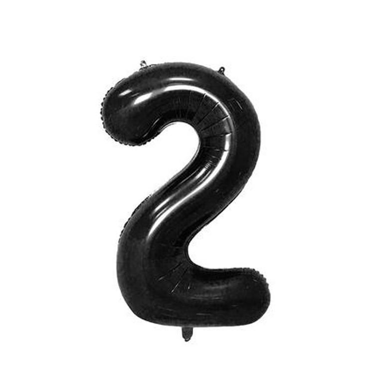 32-Inch US Number Birthday Party Balloons - Individual Aluminum Film