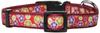 Petio Collar Inugaya Cherry Blossom and Chrysanthemum Color Red M Size
