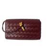 2024 High-End Woven Crossbody Bag with Gold Lock