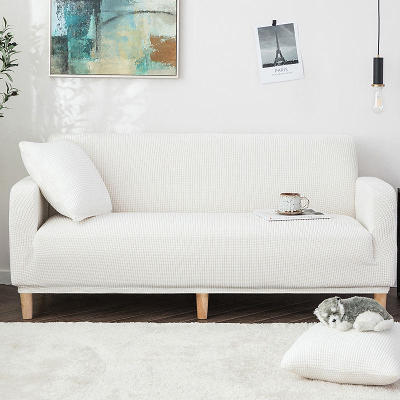 Утолщенный эластичный чехол для дивана в гостиной, бархатный чехол для дивана, пыленепроницаемые растягивающиеся чехлы для секционного дивана, чехол для дивана в форме буквы L