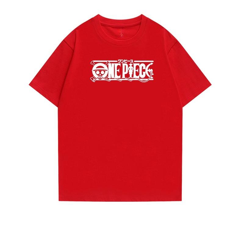 One Piece Summer Unisexs And Unisexs Loose Tshirt Street Animation Letter Print Y2k Trend Casual Shortsleeved Cotton Top