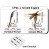 6/10Pcs/Box Biomimetic Wet Fly Flies Fishing Flies Artificial Insect Hook Bait Mosquito&Nymph Fly Fishing Trout Lures