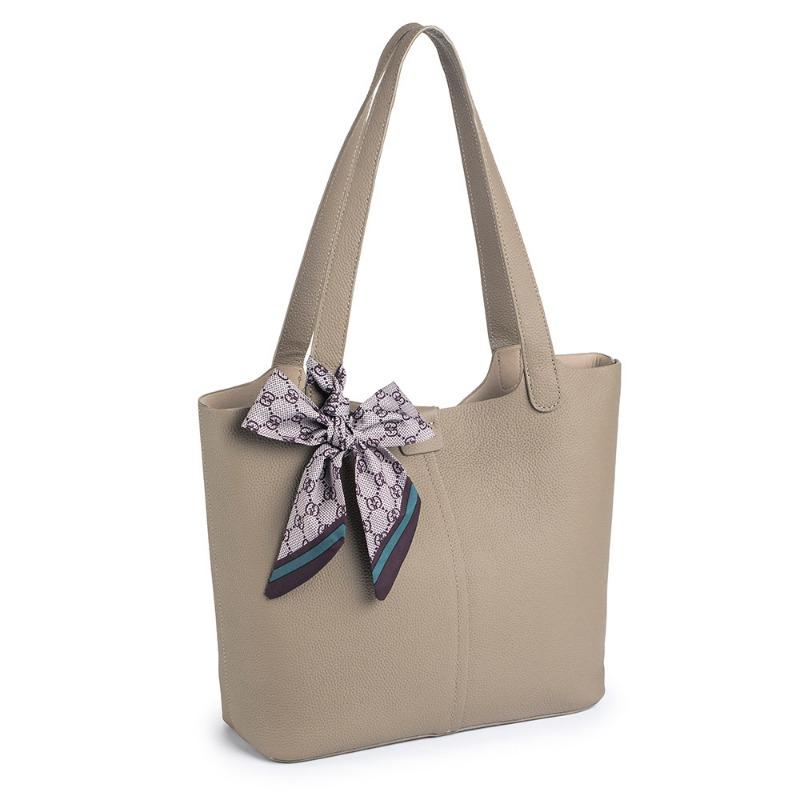 Genuine Leather Large Capacity Tote Bag Premium Women's Shoulder Top Layer Cowhide Commuter Bag