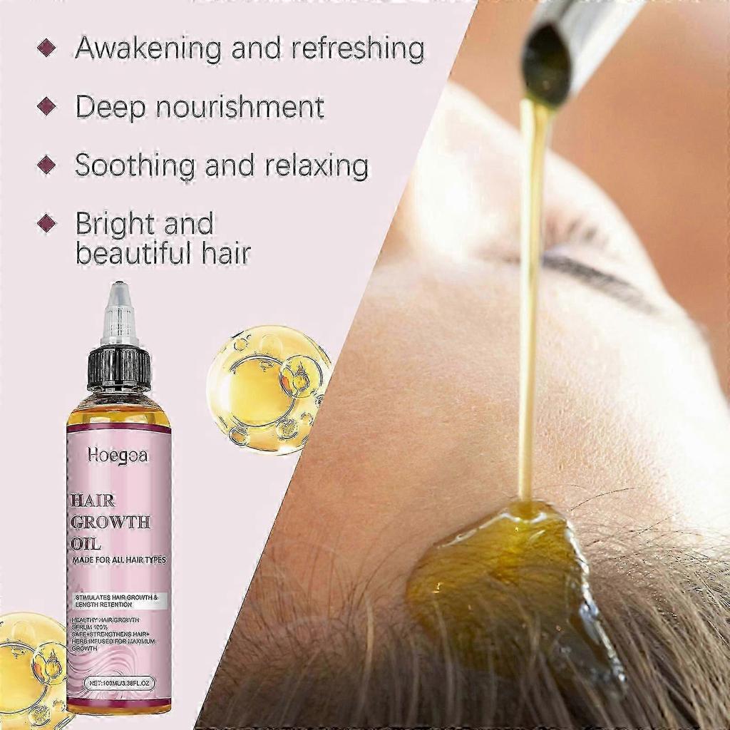New model Hoegoa Hair Care Oil Improves Dry and Frizzy Hair, Nourishes Hair and Smooths Hair, Scalp Care Hair Oil