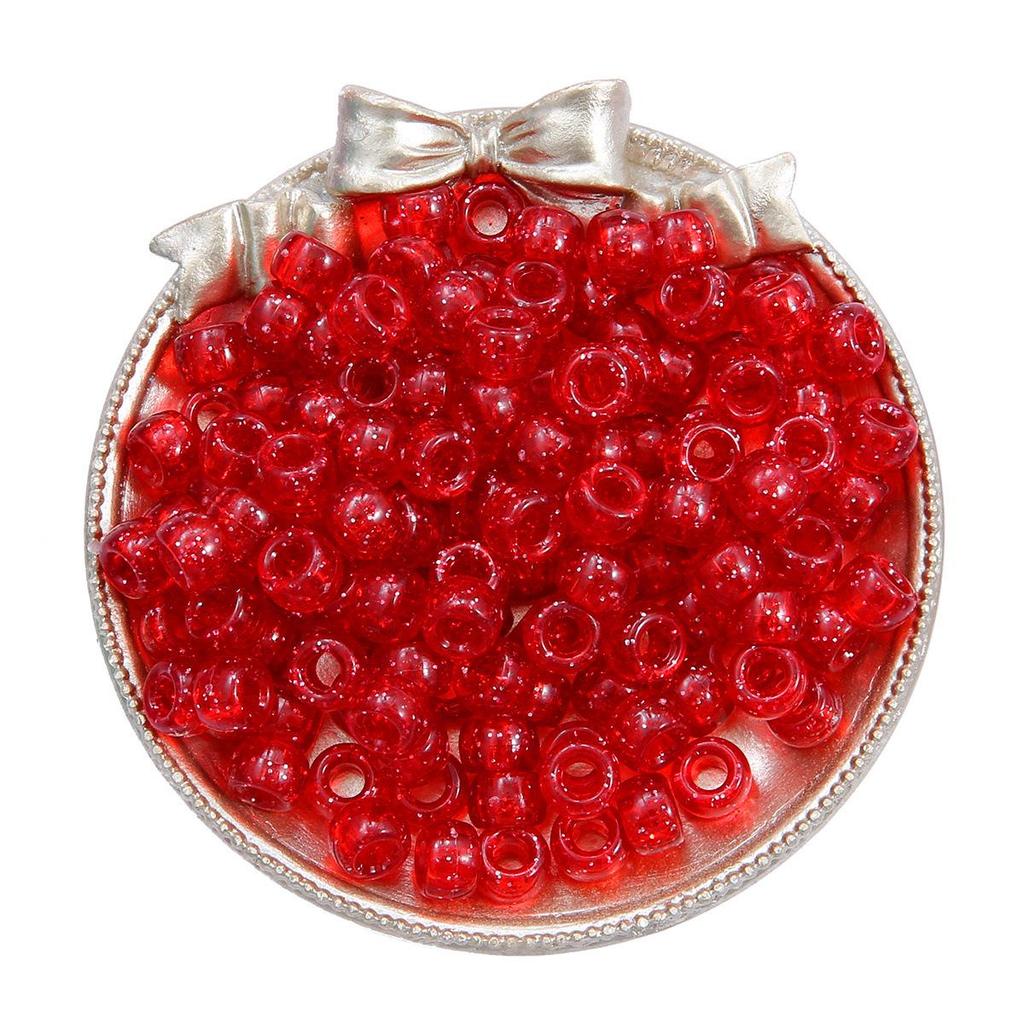 Акриловые бочкообразные бусины с большим отверстием 9x6 мм для изготовления браслетов своими руками