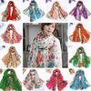 Scarf Floral Light Voile Stylish Women Shawl for Autumn