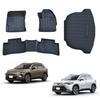 Toyota Corolla Cross Floor Mats Luggage Mats Series 2WD 3D Floor Mats with 3D Motif Design Made of TPE Material 2025 Corolla Cross New Model Floor