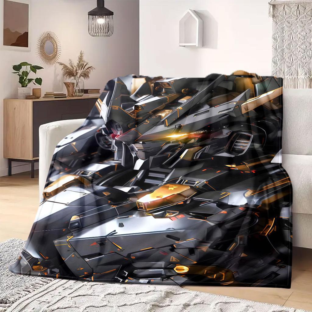Newtype Gundam Pilot Flannel Blanket Warm,Comfortable,Suitable for Bedrooms,Sofas,Beds,Chairs,Picnics,Travel
