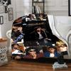 1pc Michael Jackson Performance Flannel Blanket,Ultra Soft Warm Plush Throw for Home Bedroom Bed Sofa Cover Camping Picnic gift Y72411