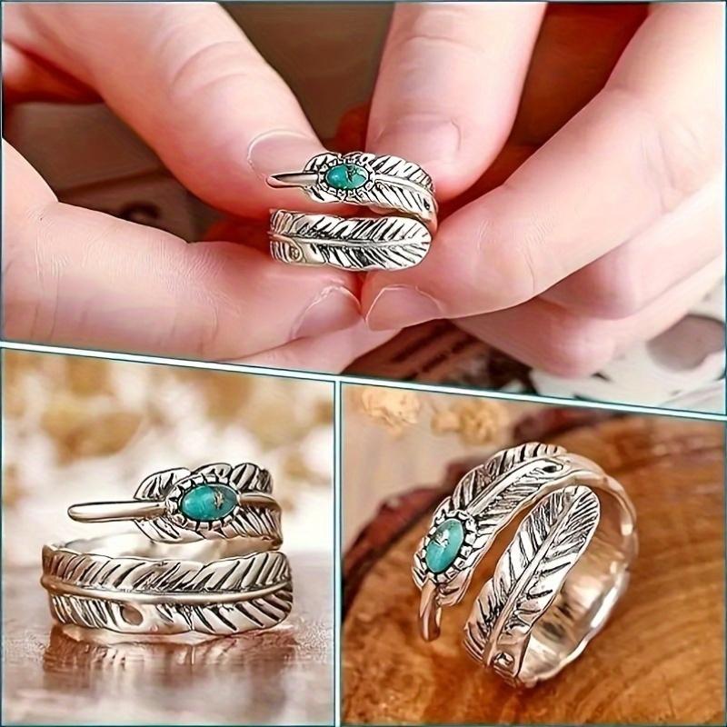 sterling silver bohemian style fashion ring with a vintage open ring design
