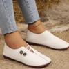 2024 New All-match Women's Flat Shoes Comfortable Shallow Mouth Versatile Push-on, Button Flat Casual and Light for Outer Wear