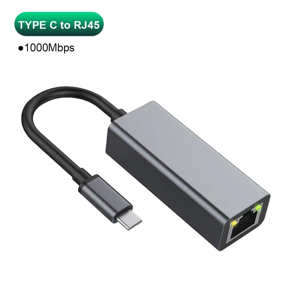 USB-адаптер Ethernet типа C, 1000 Мбит/с, USB 3.0, сетевая карта RJ45 для MacBook, ПК, Windows XP 7, 8, 10, Android, USB-кабель локальной сети Интернет