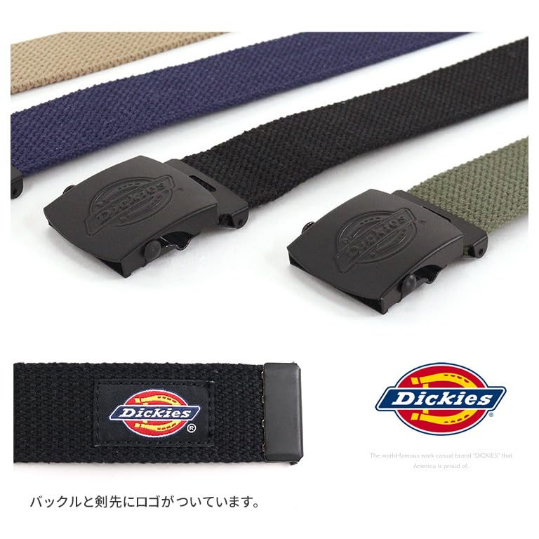 Dickies GI 32 мм двойной черный ограниченная серия хлопковый смесовый ремень Ремень, широкий, логотип, пряжка, издание, DS0112ZN, (11), сине-серый.