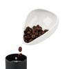 Watchget Coffee Bean Cup Ceramic Coffee Bean Measuring Cup Pottery Measuring Tray Coffee Powder Receiver White