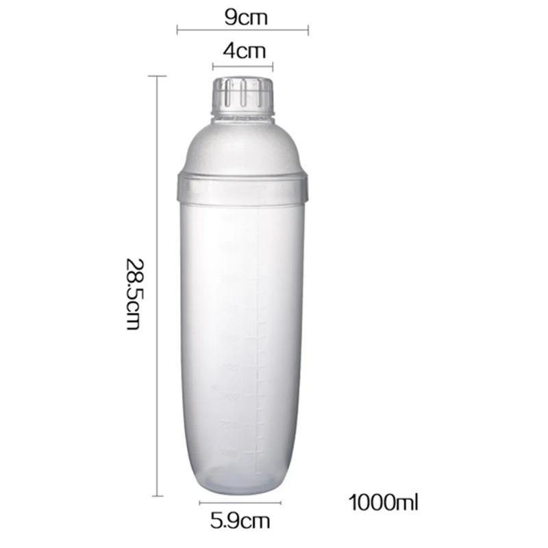 Пластиковый шейкер для коктейлей мартини 350 мл/530 мл/700 мл/1000 мл Миксер для винных напитков, винный шейкер, чашка для миксера для напитков, барная утварь, барный инструмент boston