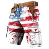 Мужские рабочие шорты с принтом Дня независимости и несколькими карманами