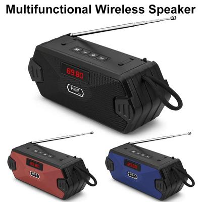 Портативная беспроводная колонка с поддержкой Bluetooth, уличные USB-колонки с FM-радиоприемником, AUX, TF, MP3-громкоговоритель для телефона, ПК