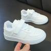 School-designated children's white sneakers for spring and summer, soft-soled white sports shoes for boys and girls in elementary school, suitable