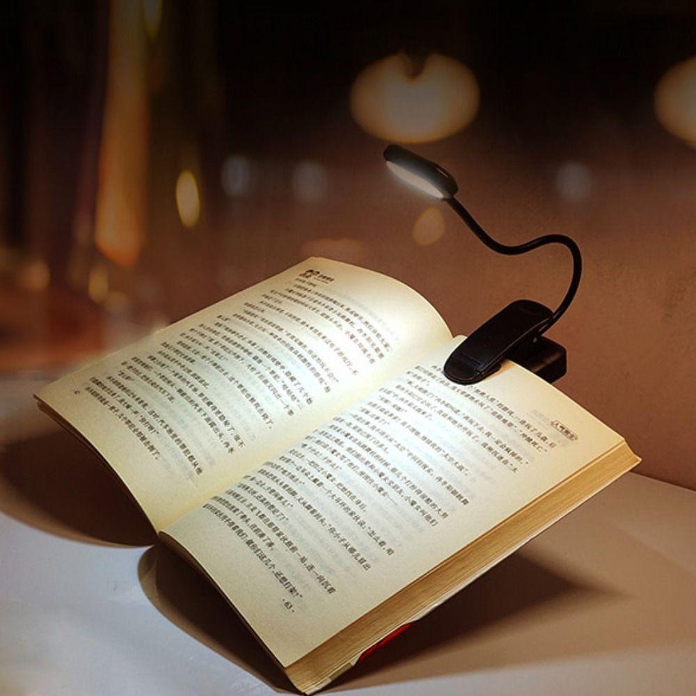360-degree Folding Reading Light with Clip Night Light Portable LED Book Lamp Home